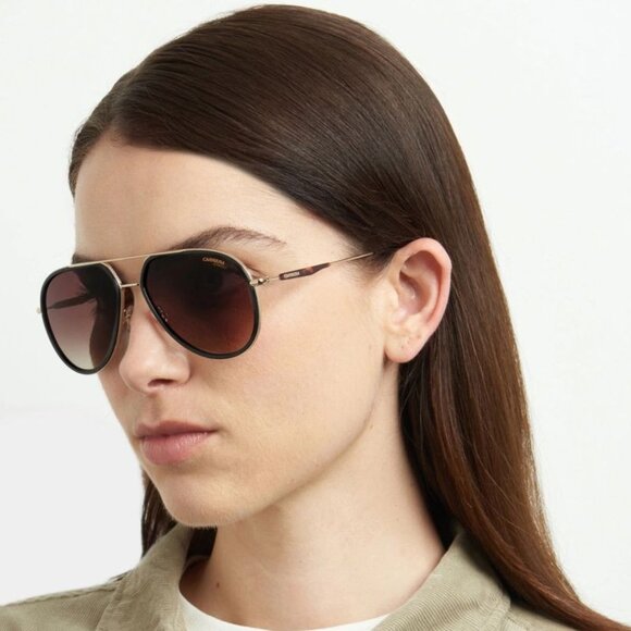 CARRERA 295/S 0807 9O Aviator Sunglasses - Black/Dark grey gradient - Picture 3 of 10